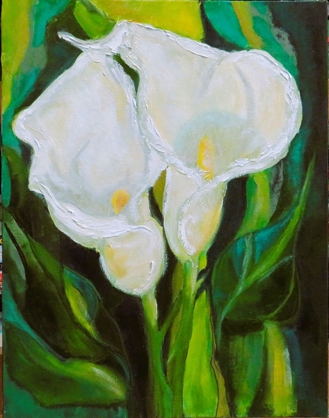 Twin Calla Lillies